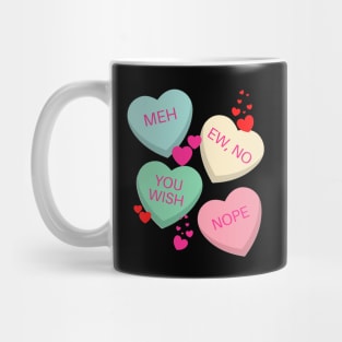 Candy Hearts Anti-Valentine's Day Mug